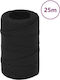 vidaXL Rope Knitted 2mm Black