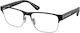 Prada Herren Metallisches Brillengestell Schwarz PR57ZV 1AB1O1