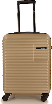 Rain C Cabin Travel Suitcase Hard Gold with 4 Wheels Height 55cm.