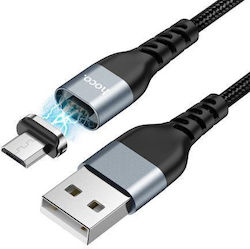 Hoco U96 Geflochten / Magnetisch USB 2.0 auf Micro-USB-Kabel Schwarz 1.2m 1Stück