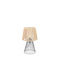 Dekorative Lampe mit Fassung für E27 Lampe Schwarz