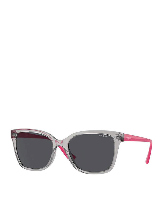 Vogue Women's Sunglasses with Grey Horn-Rimmed ...