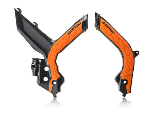 Acerbis X-Grip Motorcycle Frame Protectors KTM 125 SX / 250 SX-F / 450 SX / 450 SX-F 2019 Orange
