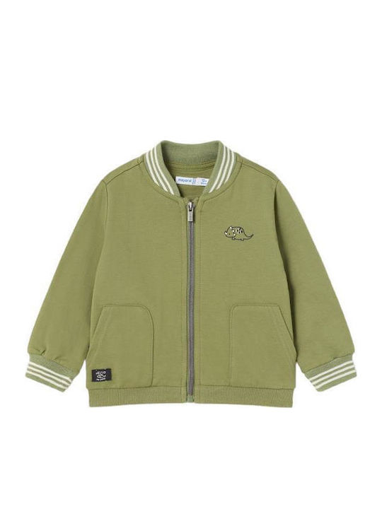 Kinderstrickjacke Khaki