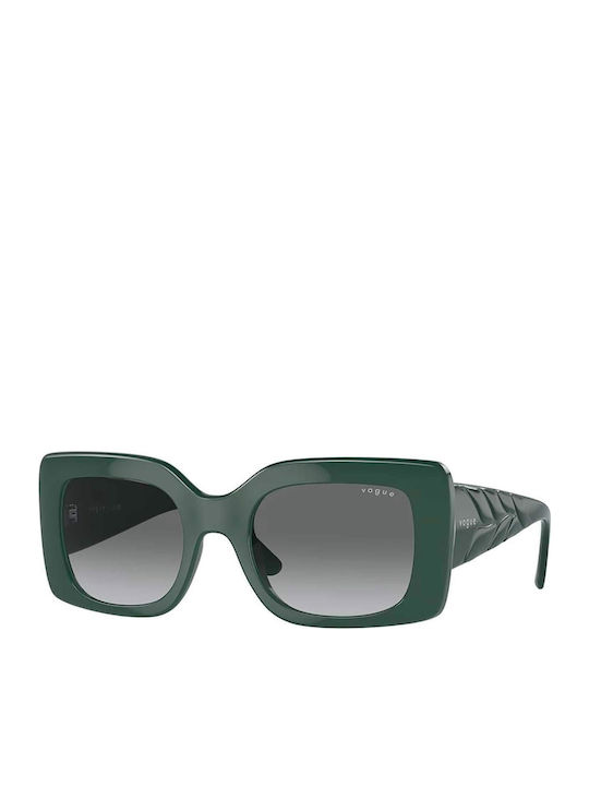 Vogue Women's Sunglasses with Green Plastic Frame and Gray Gradient Lens VO5481S 3050/11