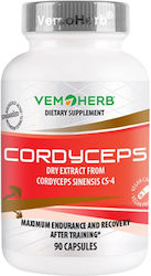 Vemoherb Cordyceps 650мг 90 Растителни Капсули