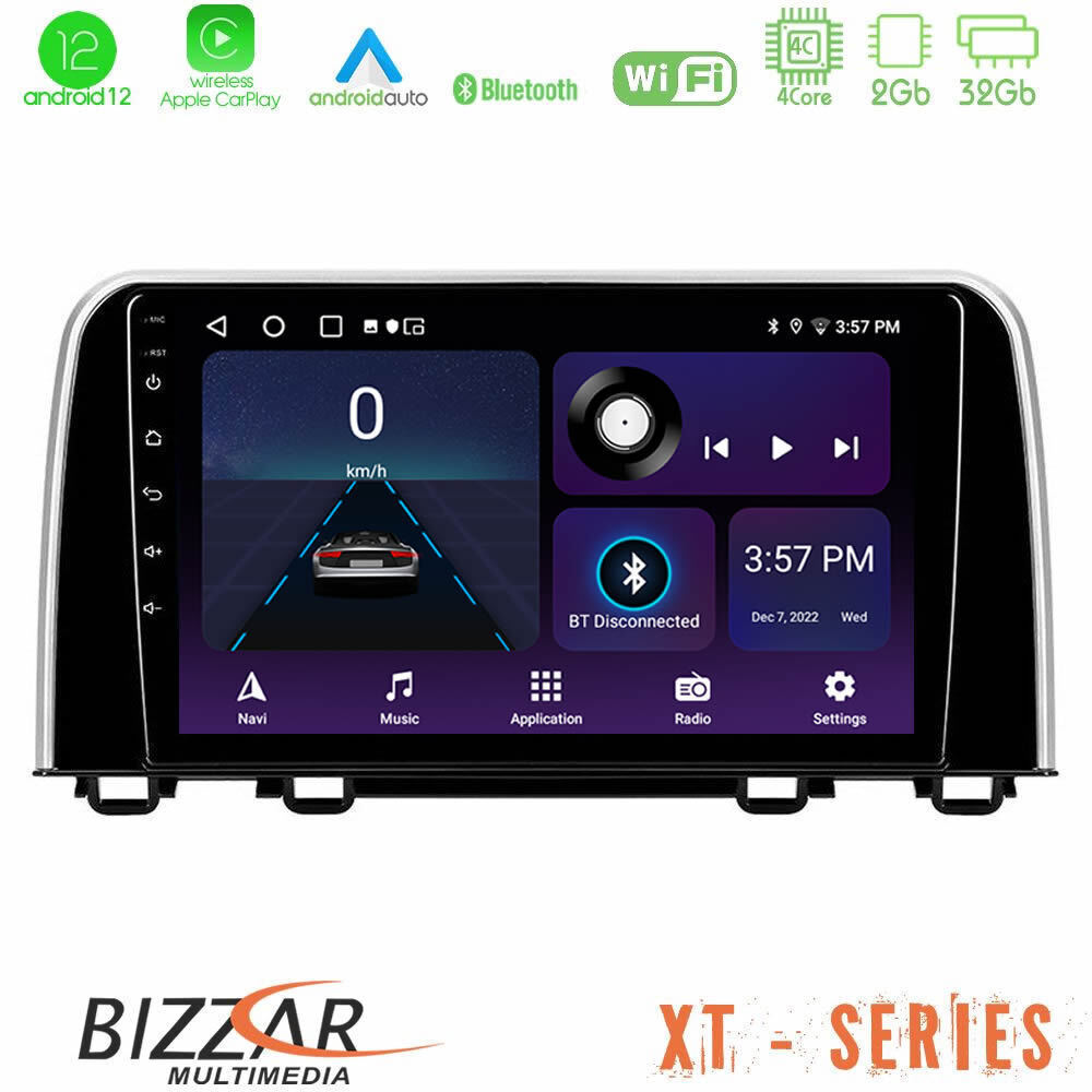 Bizzar XT Series Ηχοσύστημα Αυτοκινήτου για Honda CRV 2019 (Bluetooth