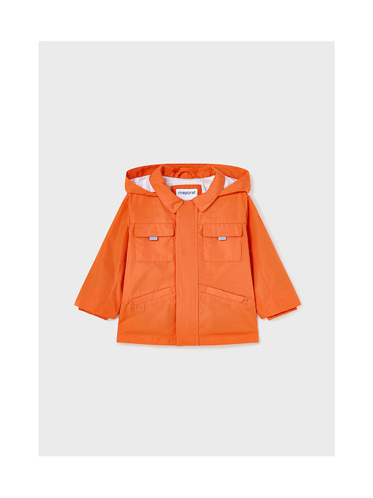 Mayoral Windproof Boys Casual Jacket Orange wit...