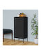 Office Storage Metal Cabinet Black L42.5xW35xH101.5cm