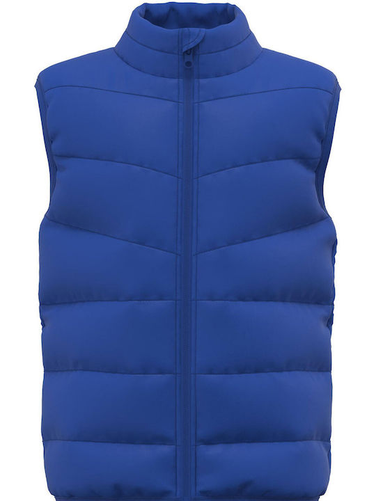 Kinder Steppjacke Ärmellos Kurz Blau
