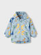 Kinder Freizeitjacke Kurz mit Kapuze Hellblau