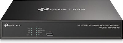 TP-LINK Vigi Înregistrare video NVR 4 canale cu rezoluție Full HD VIGI NVR1004H-4P