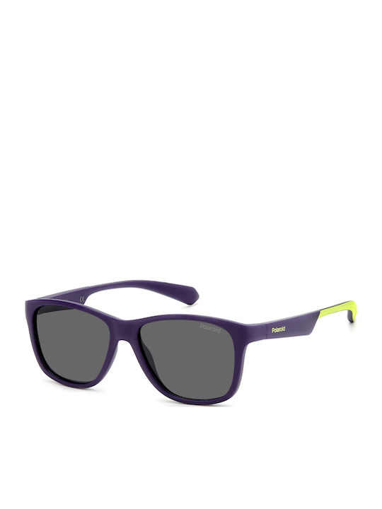 Polaroid Τετράγωνα Παιδικά Γυαλιά Ηλίου με Polarized Φακό Μπλε