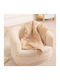 Atmosphera Blanket Nursery Swaddling Blankets Fleece Beige 75x100cm