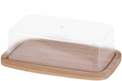 Aria Trade Bamboo Butter Dish Transparent