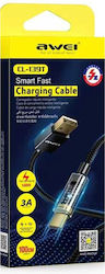 Awei CL-139T USB 2.0 USB-C male - USB-A 100W 1m (887684) Awei CL-139T USB 2.0 USB-C male - USB-A 100W 1m (887684)