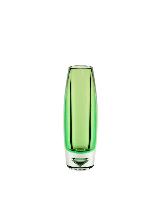 Decorative Vase 24M-45346 Green 6.1x6.1x18cm