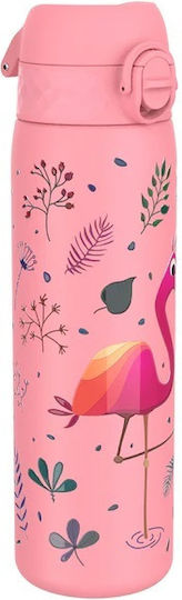Ion8 Flamingo Παιδικό Παγούρι Πλαστικό Non Spill Ροζ 600ml