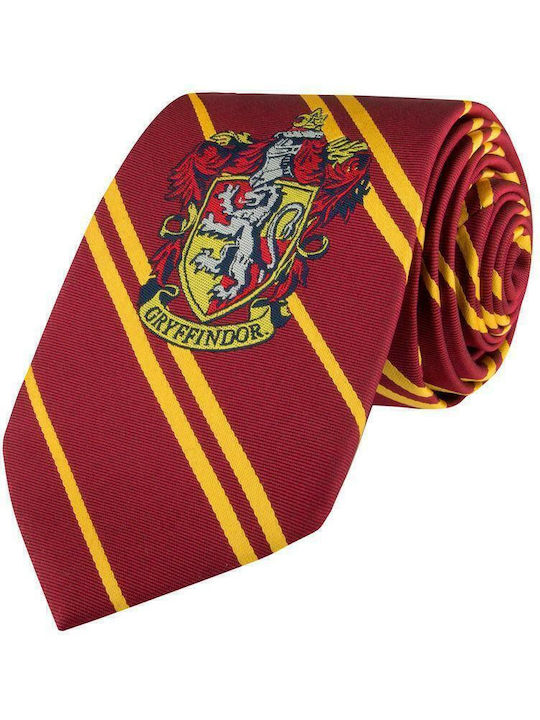 Cinereplicas Gryffindor Harry Potter Ανδρική Γραβάτα Συνθετική με Σχέδια σε Κόκκινο Χρώμα