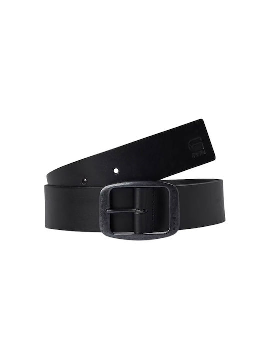 G-Star Raw Men's Leather Wide Belt Black