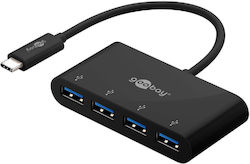 Goobay USB Hub 4 Θυρών (USB-A) 61073