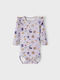 Name It Body pentru Bebeluși Mânecă lungă Violet