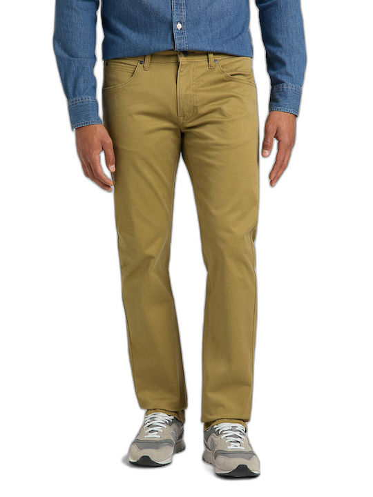 Lee Daren Men's Jeans Pants in Straight Line Mustard