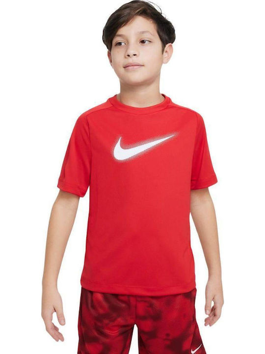 Nike Παιδικό T-shirt Dri-Fit Κόκκινο