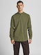 Jack & Jones Men's Shirt Long Sleeve Cotton Khaki