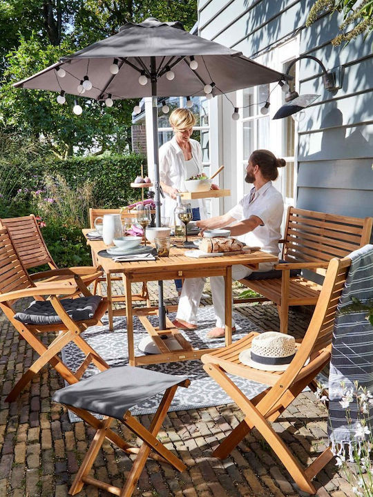Garten- und Terrassen-Sonnenschirm Rundschreibe...