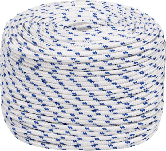 vidaXL Σnur Tricotat 6mm 250m Polipropilenă White