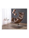 Luxor Rotativ din Piele Ecologică Maro 86x84x96cm
