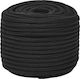 vidaXL Rope Knitted 12mm Black