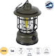GloboStar GloboStar Led Wiederaufladbare Campinglaterne mit Taschenlampe 500lm 5W
