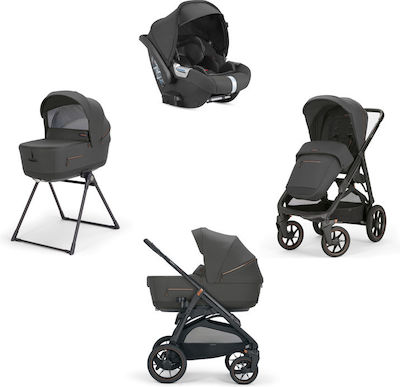 Inglesina Aptica XT Quattro Darwin Infant Recline Ρυθμιζόμενο Καρότσι 3 σε 1 Magnet Grey