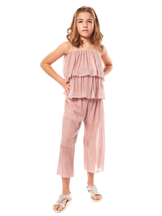 Kids' Set with Pants Summer 2pcs Gold