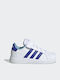 GRAND COURT 2.0 EL K Kids Sneakers with Hook & Loop Closure Cloud White / Lucid Blue / Preloved Blue