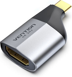 Vention Μετατροπέας USB-C male σε HDMI female Γκρι (TCDH0)