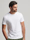 Superdry Studios Slub Herren T-Shirt Kurzarm Optic White