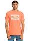 Quiksilver California Dreamin Ανδρικό T-shirt Πορτοκαλί με Στάμπα