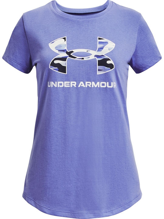 Under Armour Kids' T-shirt Purple Live Sportstyle
