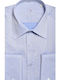 Classic Fit Striped Shirt Don Hering Navy Blue COTTON CLASSIC COLLAR STRIPED ALL DAY