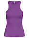 Only Women's Summer Blouse Cotton Sleeveless Royal Lilac