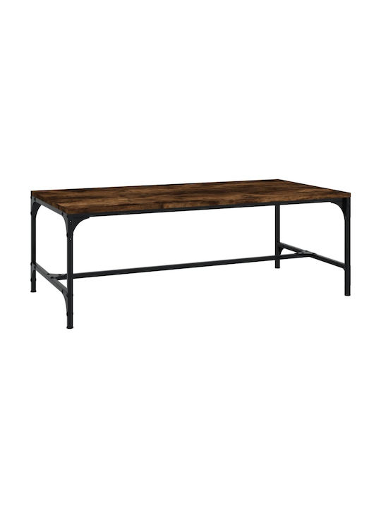 Rectangular Wooden Coffee Table Walnut L80xW50xH35cm