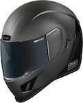 Icon Airform Counterstrike Black/Silver Motorradhelm Volles Gesicht DOT / ECE 22.05