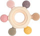 Bo Jungle B-Multi Sensory Ring Teether Rattle for Teething made of Silicone for 0 m+