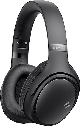 Havit H630BT Ασύρματα / Ενσύρματα Over Ear Ακουστικά με Ραδιόφωνο με 36 ώρες Λειτουργίας Μαύρα