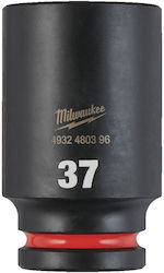 Milwaukee Shockwave Nuss Pneumatisch Sechskant Spritzfilter Wasserhahn mit Vierkant-Antrieb 3/4" Durchmesser 37mm 1Stück