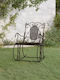 Scaun balansoar Metalic Negru 84x54x95cm