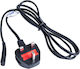 Akyga Schuko - IEC C7 Cable 1.5m Μαύρο AK-AG-03A